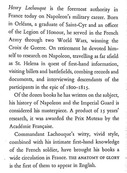 The Anatomy of Glory, Napoleon and his Guard: 1962 2nd Revised Edition