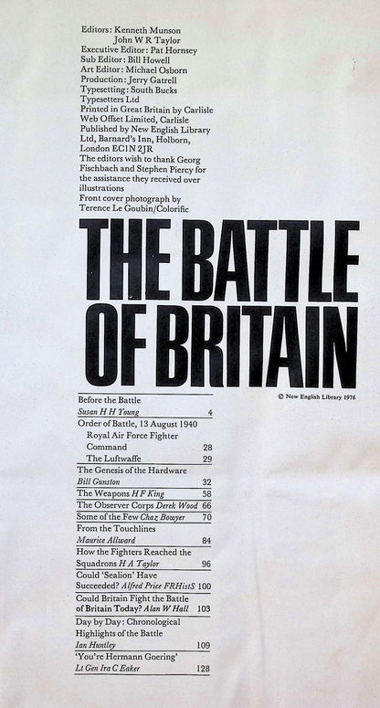 The Battle of Britain by Susan HH Young New English Library 1976 1st edition? Paperback