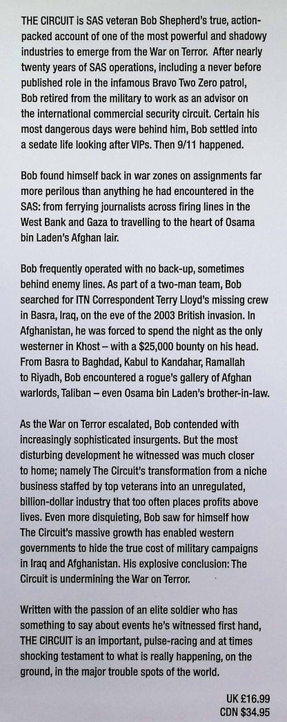 The Circuit by Bob Shepherd: NEW 2008 First Edition Hardback