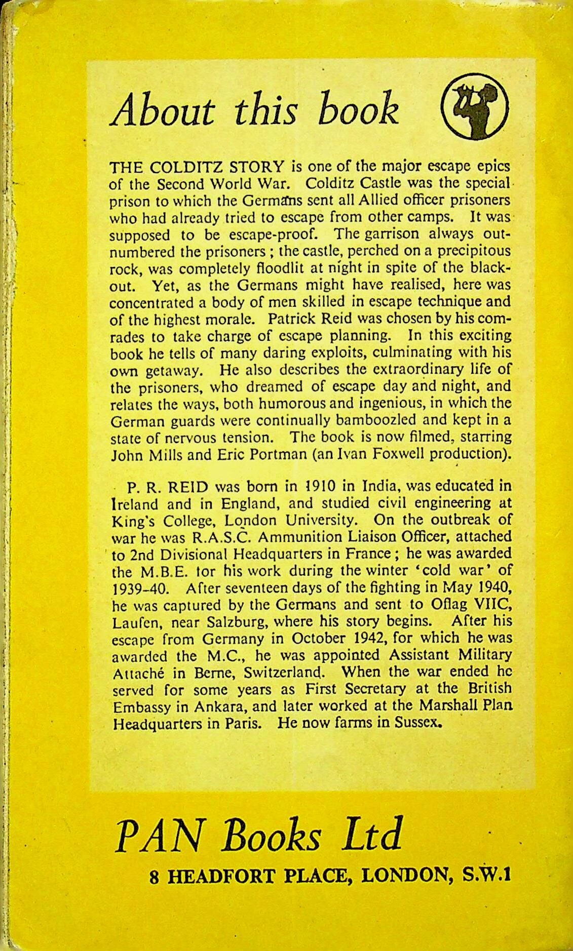 The Colditz Story by PR Reid: 1956 paperback