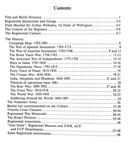 The Duke of Wellington's Regiment (West Riding) - A Short History/ New