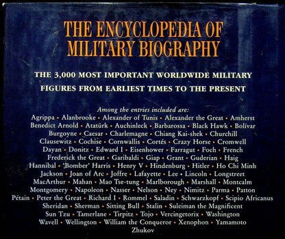 The Encyclopedia of Military Biography: 1992 1st Edition Hardback + DJ