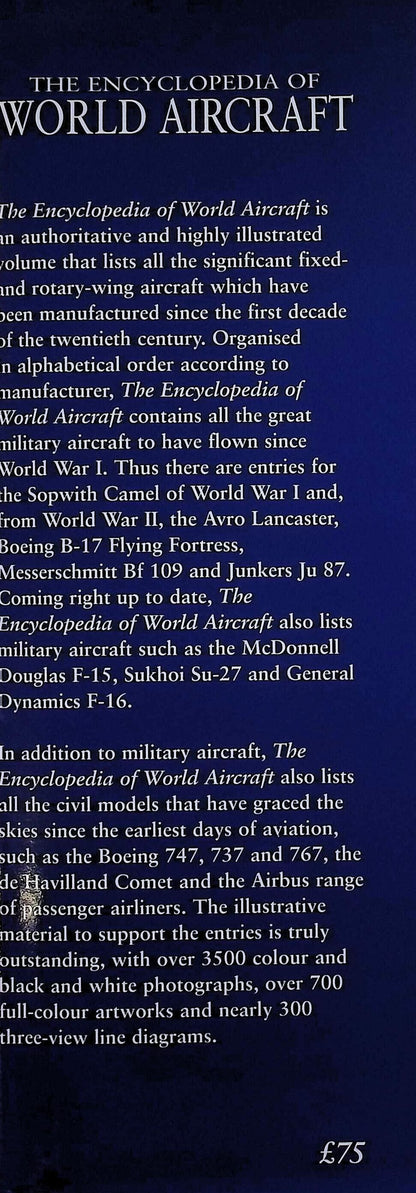 The Encyclopedia of World Aircraft by David Donald: NEW 1997 First Edition Hardback