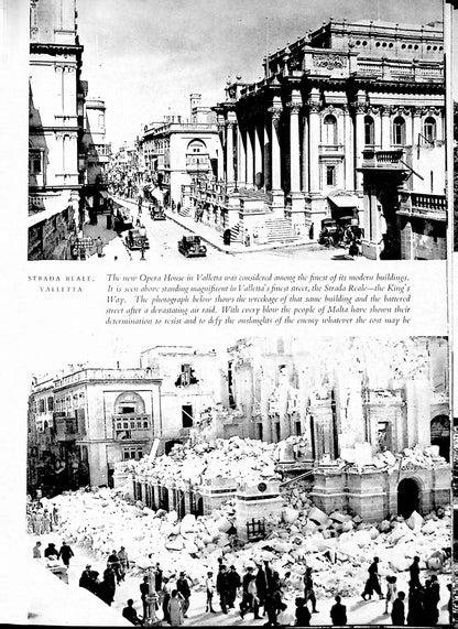 The Epic of Malta - Photo-history of the Seige by L Ritchie: 1943 First Edition Hardback