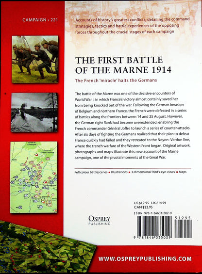 The First Battle of the Marne 1914, a French 'miracle' by I.Sumner: Osprey Campaign Series