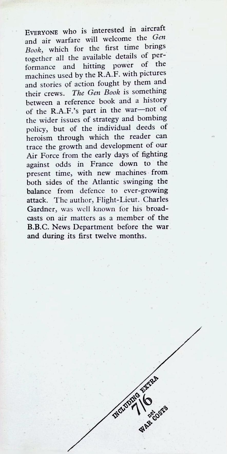 The "Gen" Book by Flight-Lieutenant Gardner: 1943 1st Edition Hardback