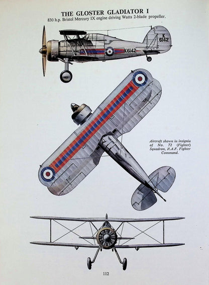 The Gloster Gladiator: Francis Mason 1964 1st edition hardback