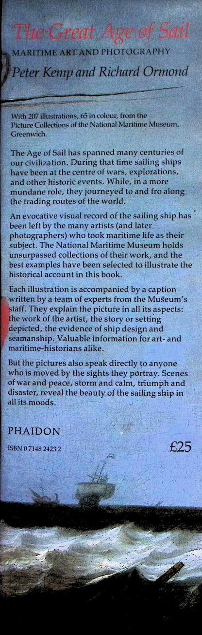 The Great Age of Sail; Maritime Art & Photography by Kemp & Ormond: NEW 1986 First Ed HB