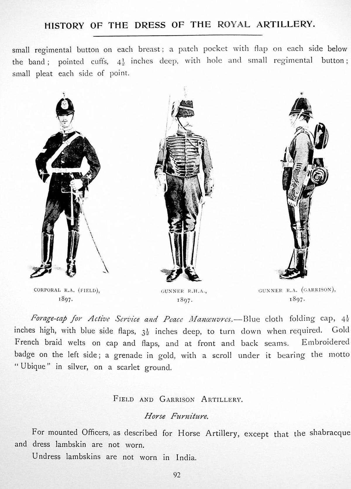 The History of the Dress of the Royal Regiment of Artillery 1625/1897 by Cpt. R MacDonald