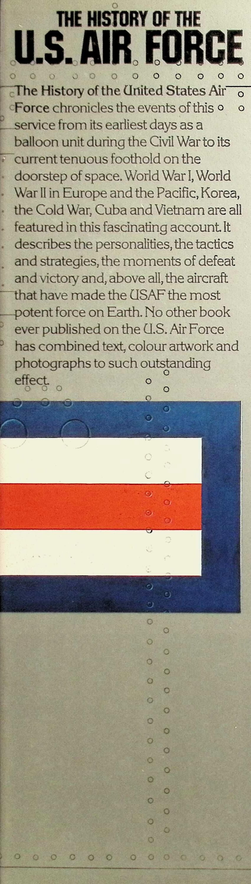 The History of The U.S. Air Force by David A Anderton: 1981 Hardback