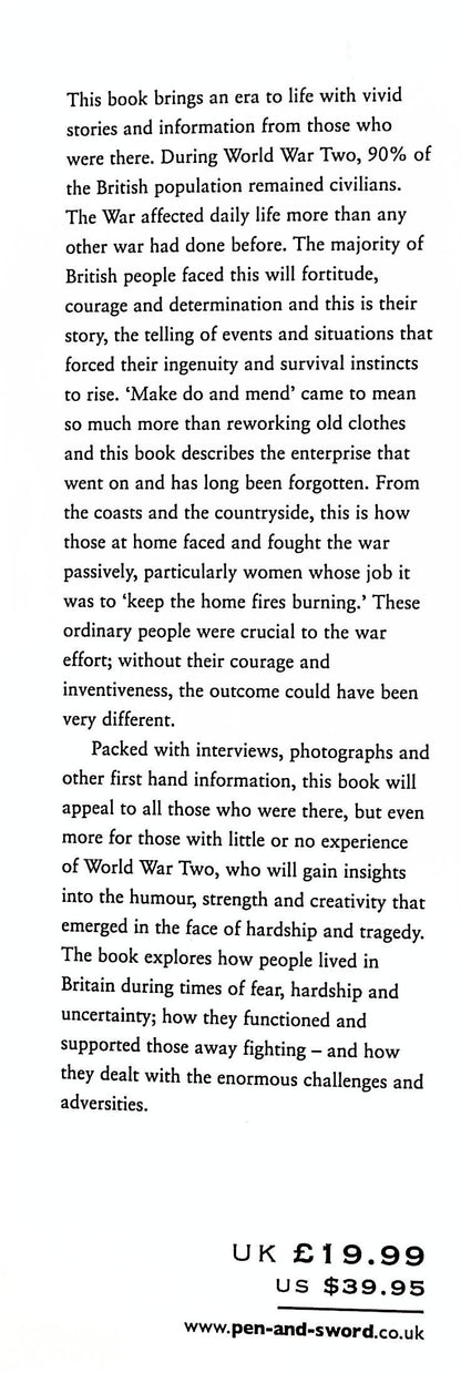 The Home Front in World War Two by Susie Hodge: 2013 First Edition Hardback