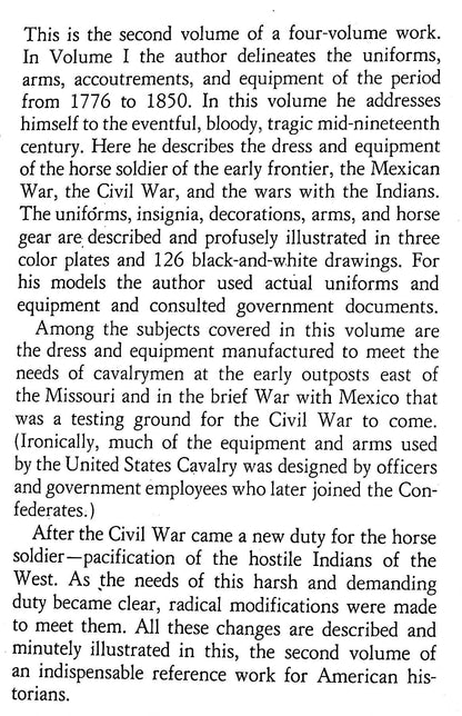 The Horse Soldier 1776-1943: Vol. II 1851-1880 by Randy Steffen: NEW 1987 Univ of Oklahoma