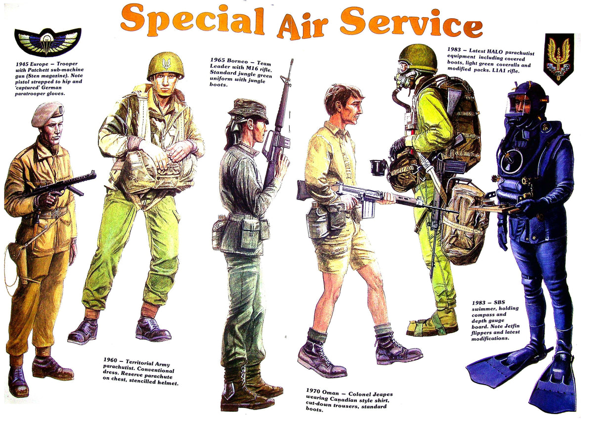 The Illustrated Story of the SAS: Pete Saunders 1983 Outlines Magazine/ 1st Issue