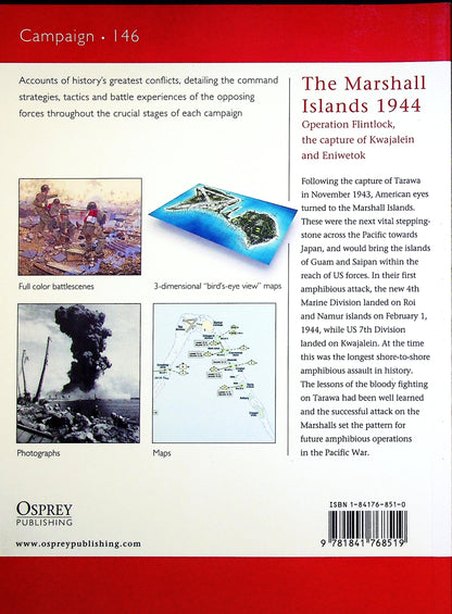 The Marshall Islands 1944, operation Flintlock by Gordon Rottman by Nic Fields: Osprey Cam