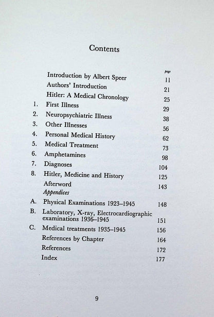 The Medical Casebook of Adolf Hitler by Leonard L Heston & Renate Heston: 1979 Hardback