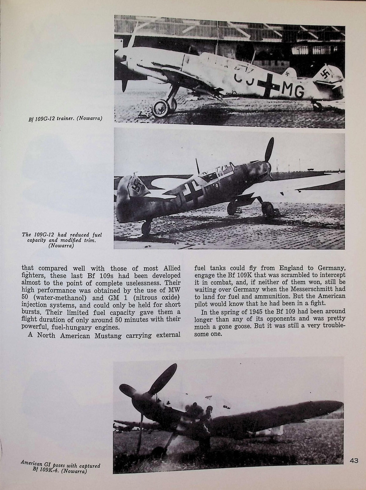 The Messerschmitt Bf.109: James Craig 1968 1st edition hardback