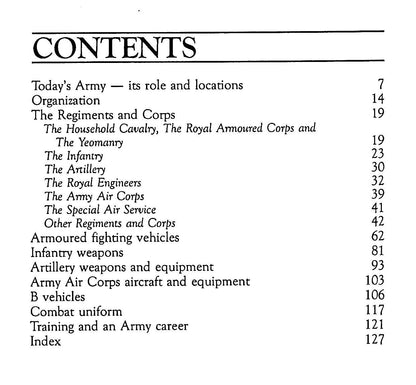 The Modern British Army:A Guide to Britain's Land Forces: 1988 1st ed card