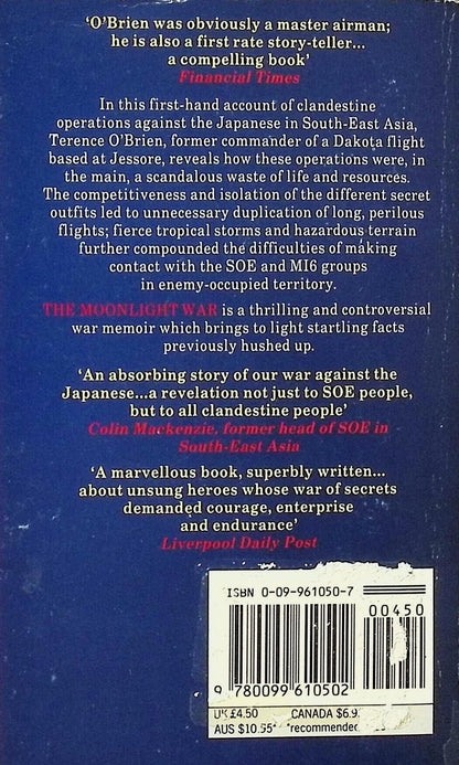 The Moonlight War by Terence O'Brien: 1989 Softcover Trade Paperback