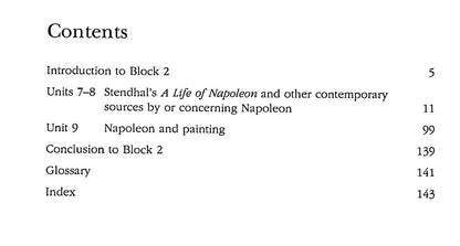 The Napoleonic Phenomenon: Open University A207 Block 2 Work/Textbook