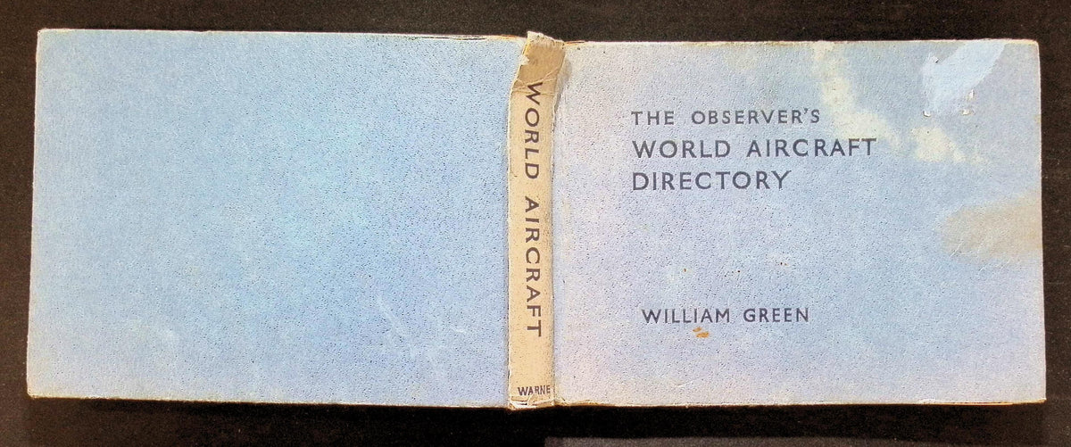 The Observer's World Aircraft Directory by William Green: 1961 First Edition Hardback