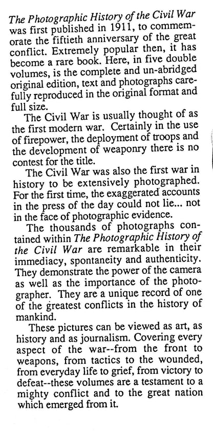 The Photographic History of the Civil War #V: Armies & Leaders; Poetry & Eloquence