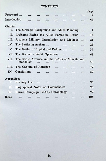 THE RE-CONQUEST OF BURMA 1943-1945 by Geoffrey Matthews