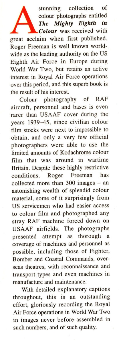The Royal Air Force of World War Two in Colour by R Freeman: NEW 1993 First Ed Hardback