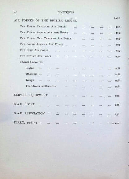 The Royal Air Force Year Book 1938; Leonard Bridgman 1938 1st edition hardback
