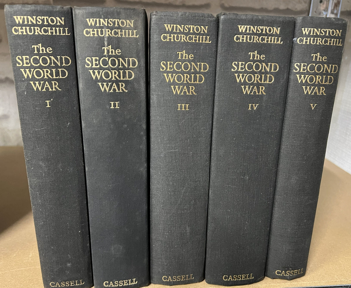 The Second World War Volumes I to V by Winston Churchill: 1948 Hardback Set