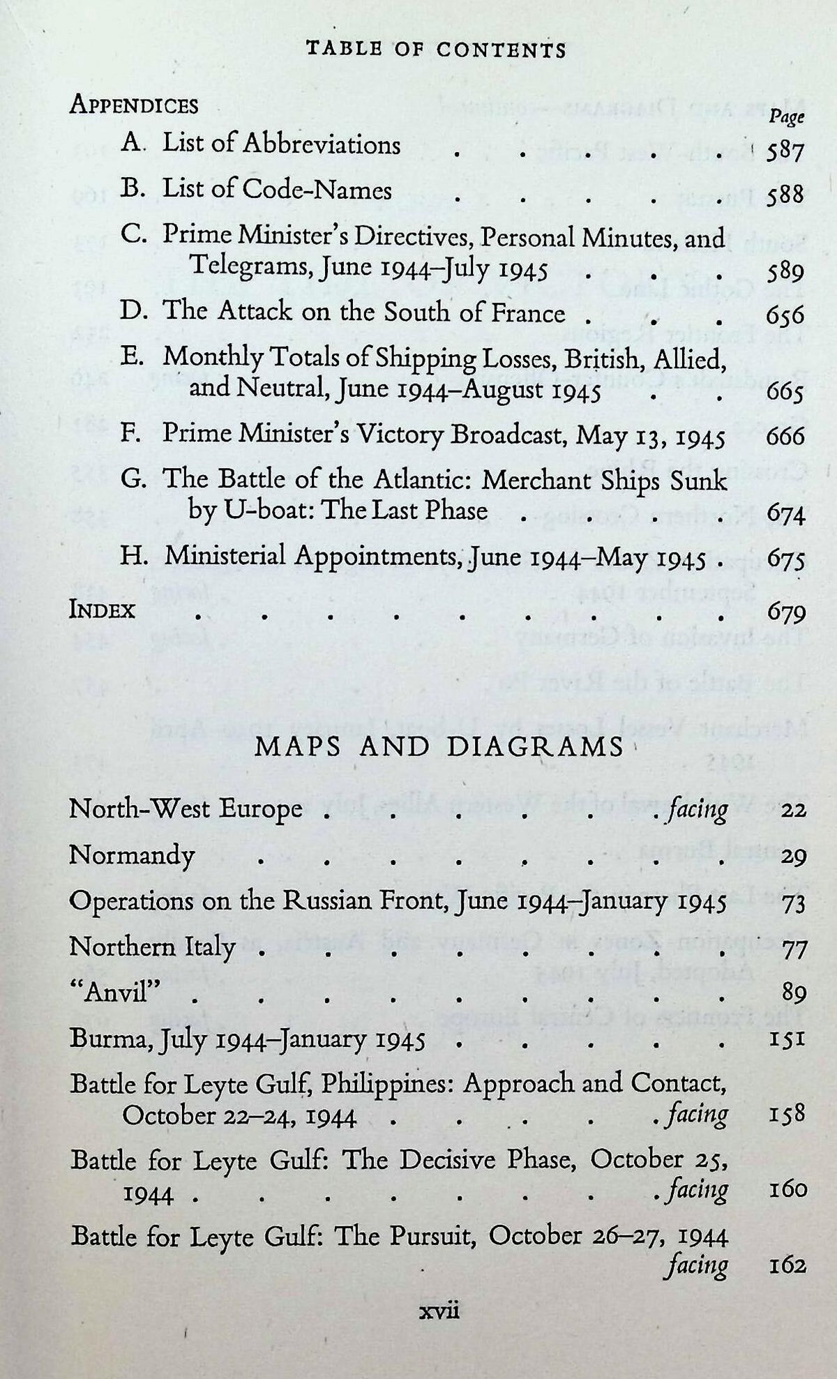 The Second World War Volumes I to V by Winston Churchill: 1948 Hardback Set