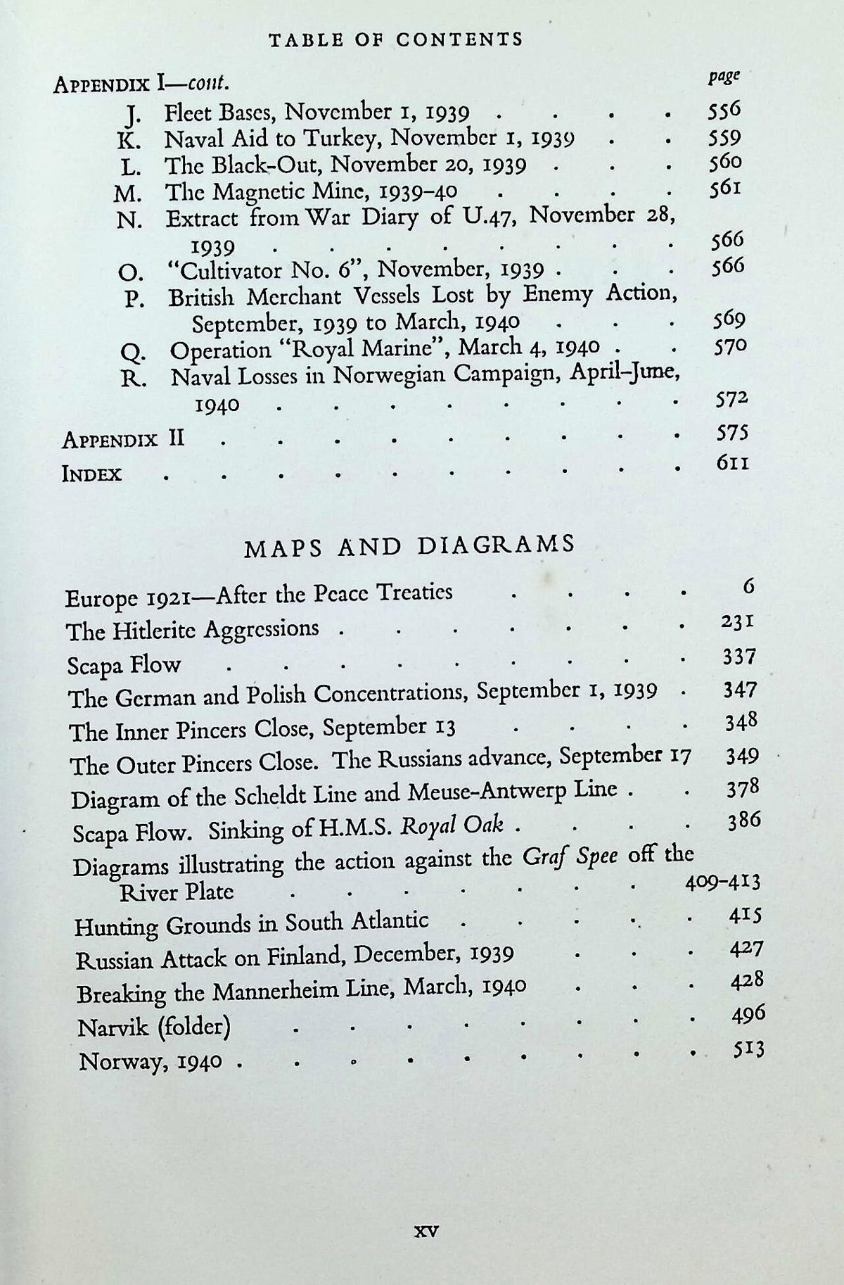 The Second World War Volumes I to V by Winston Churchill: 1948 Hardback Set