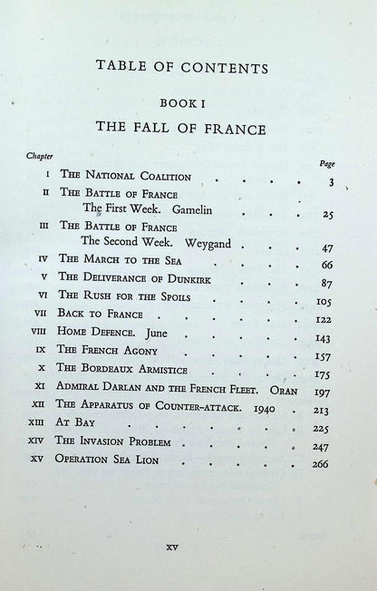 The Second World War Volumes I to V by Winston Churchill: 1948 Hardback Set