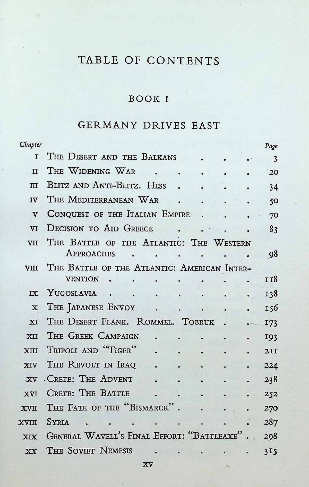 The Second World War Volumes I to V by Winston Churchill: 1948 Hardback Set