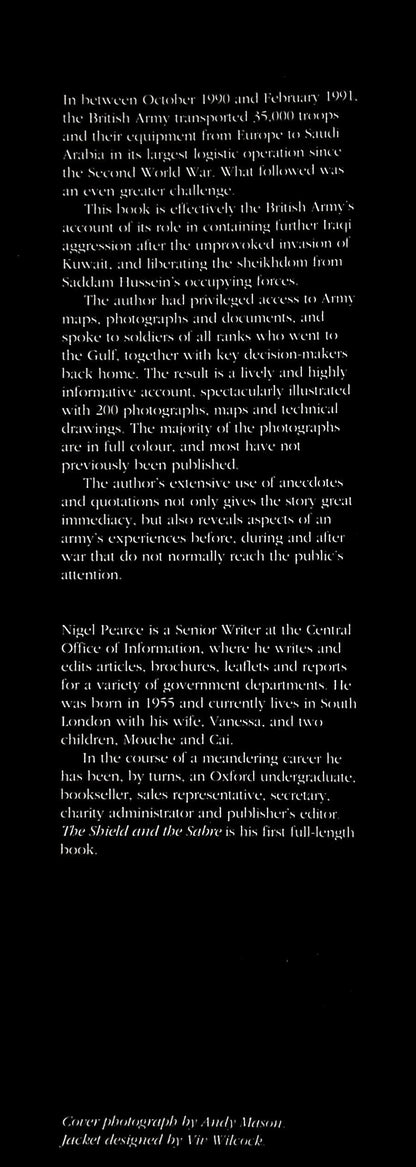 The Shield and The Sabre: Nigel Pearce 1992 1st edition hardback
