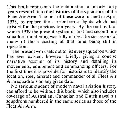 The Squadrons of the Fleet Air Arm by Ray Sturtivant: NEW 1984 Signed First Edition HB