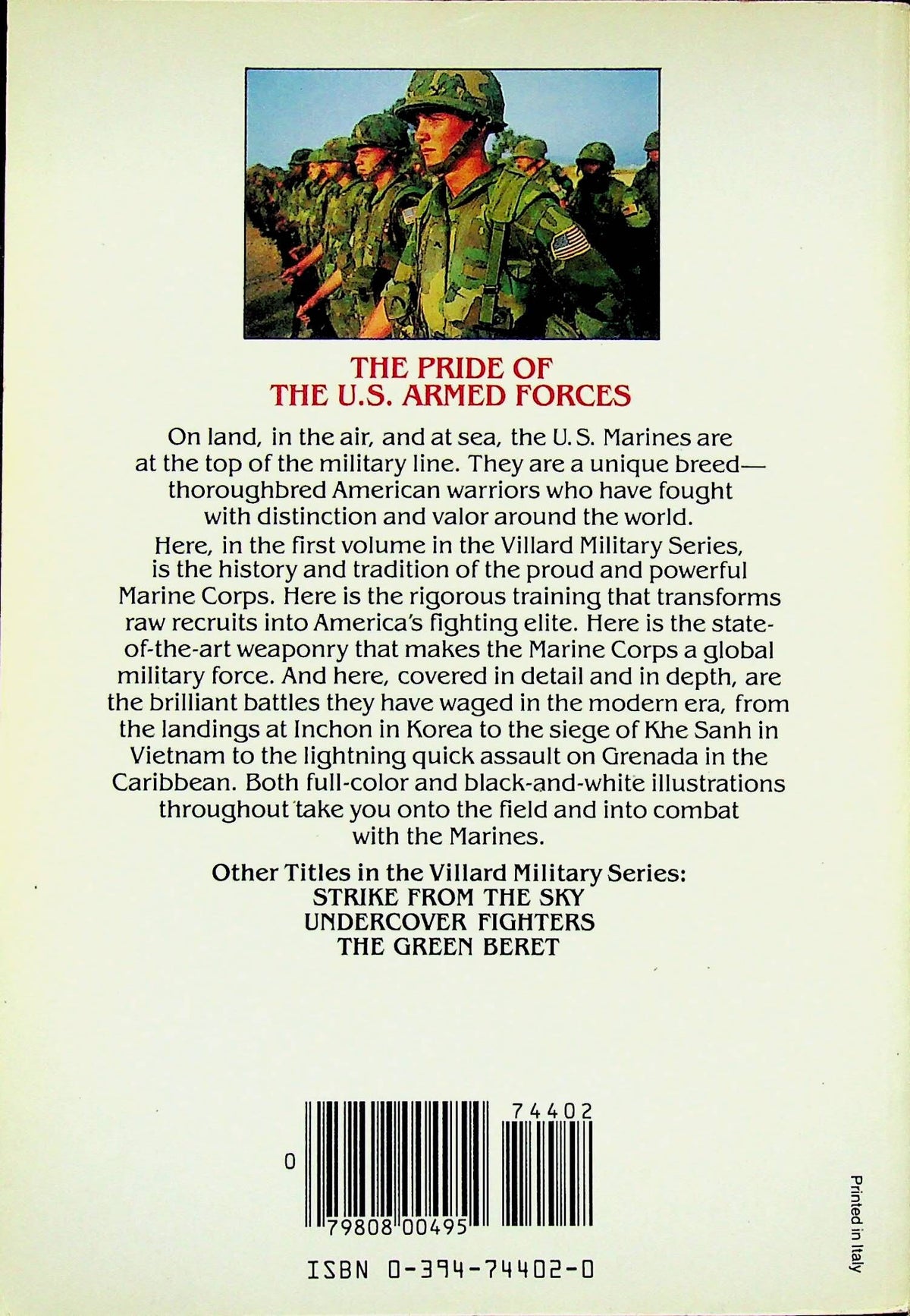 The U.S. Marines in Action: NEW 1986 First Edition Softcover Trade Paperback