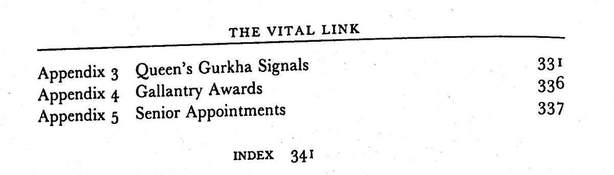 The Vital Link, the Story of the Royal Signals 1945-83 by Philip Warner: 1983 1st Ed. HB