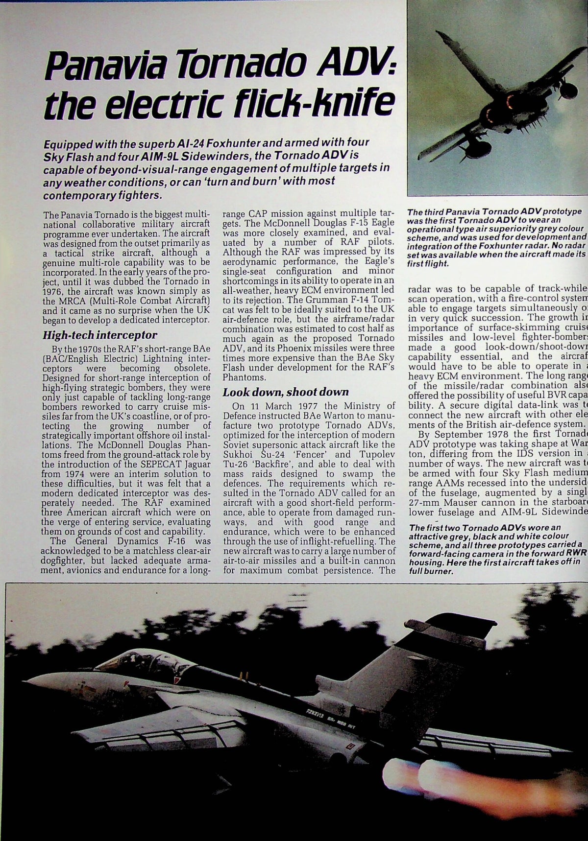 The World's Great Interceptor Aircraft: Chris Marshall 1989 First Edition Hardback Fine