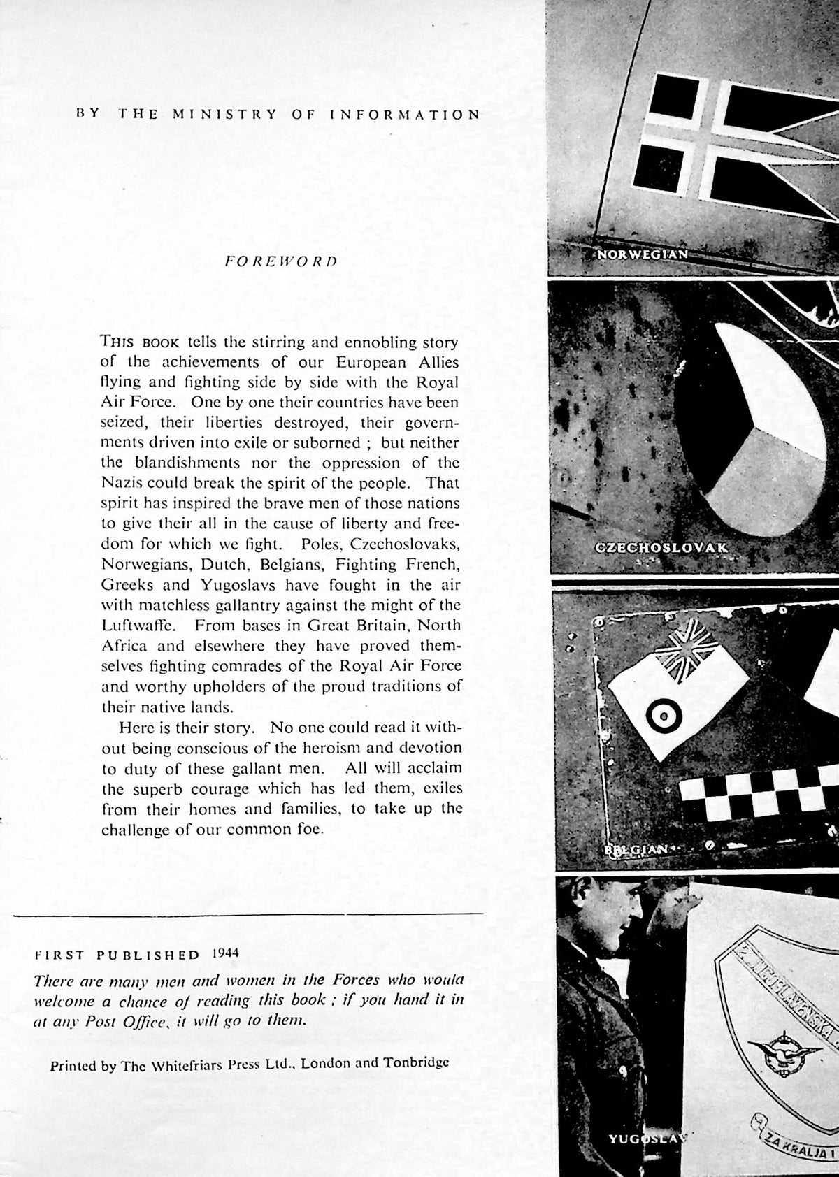 There's Freedom in the Air: Fliers from the Occupied Countries fight with the RAF: 1944 sb