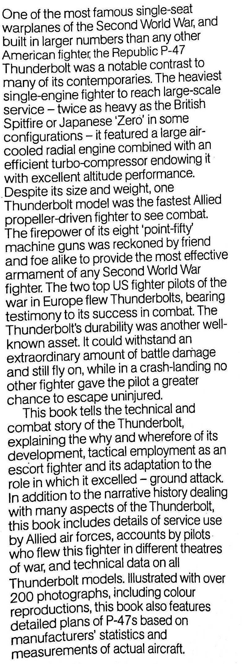 Thunderbolt by Roger Freeman: 1978 First Edition Hardback