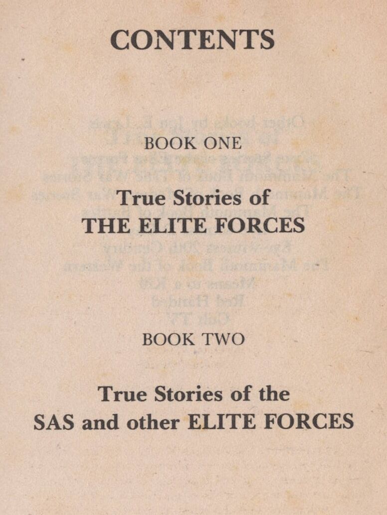 True Stories From The SAS and Elite Forces Edited by Jon E Lewis: 1996 Paperback