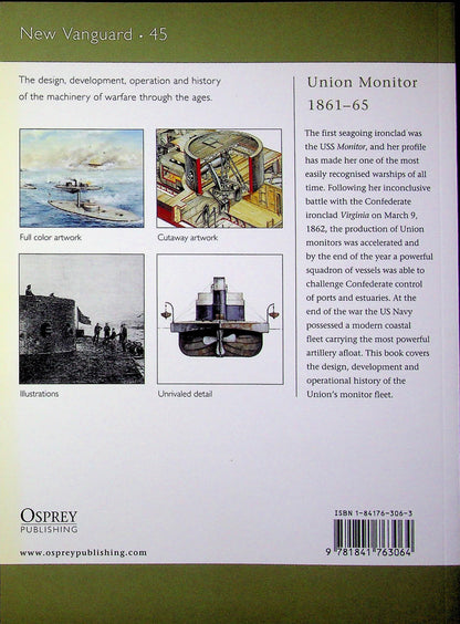 Union Monitor 1861–65 by A.Konstam: NEW Osprey New Vanguard