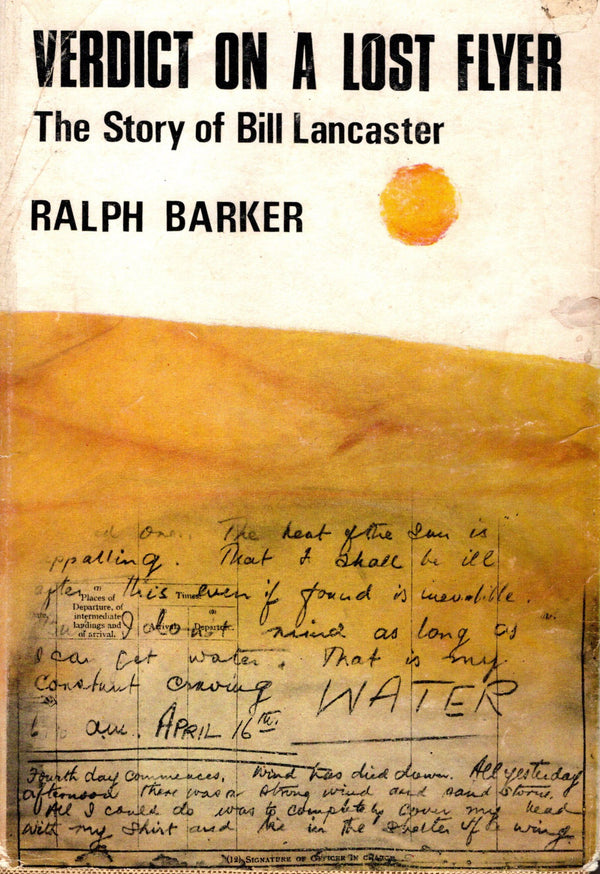 Verdict on a Lost Flyer by R.Barker: '69 1st Ed.HB; Thrilling Tale of Flying Love & Murder