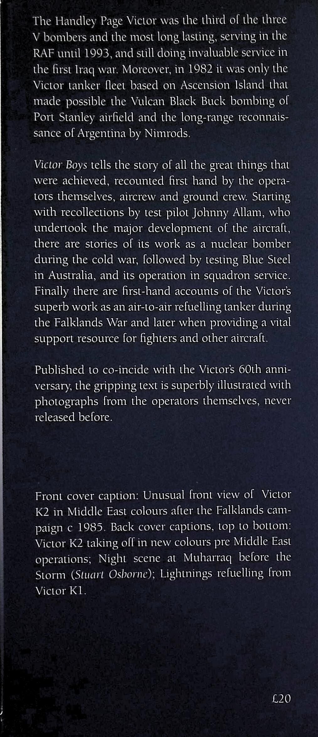 Victor Boys: Tony Blackman with Garry O'Keefe 2018 hardback