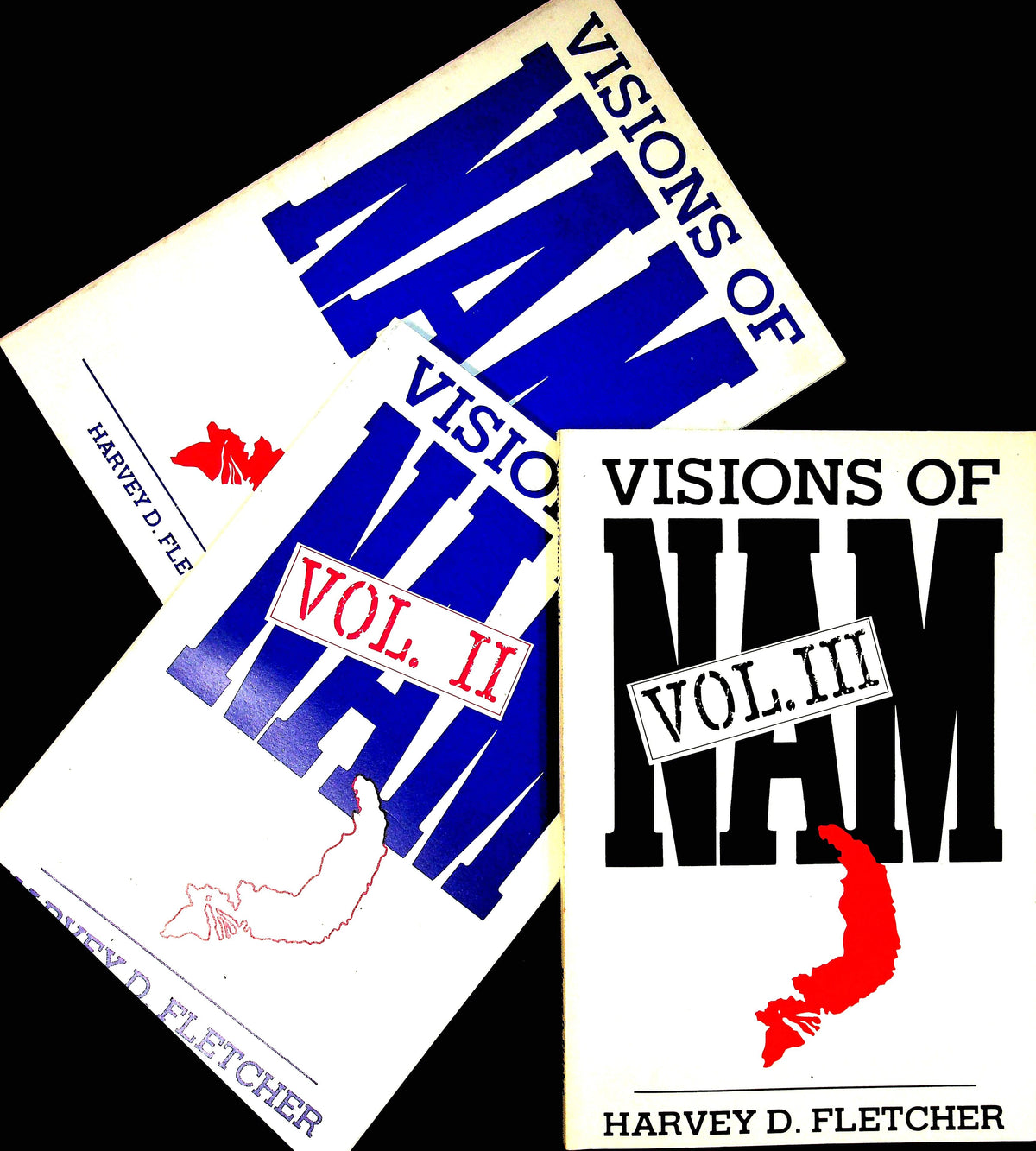 Visions of Nam Parts I,II & III by Harvey D,Fletcher: New Signed Set of Books of War Poems