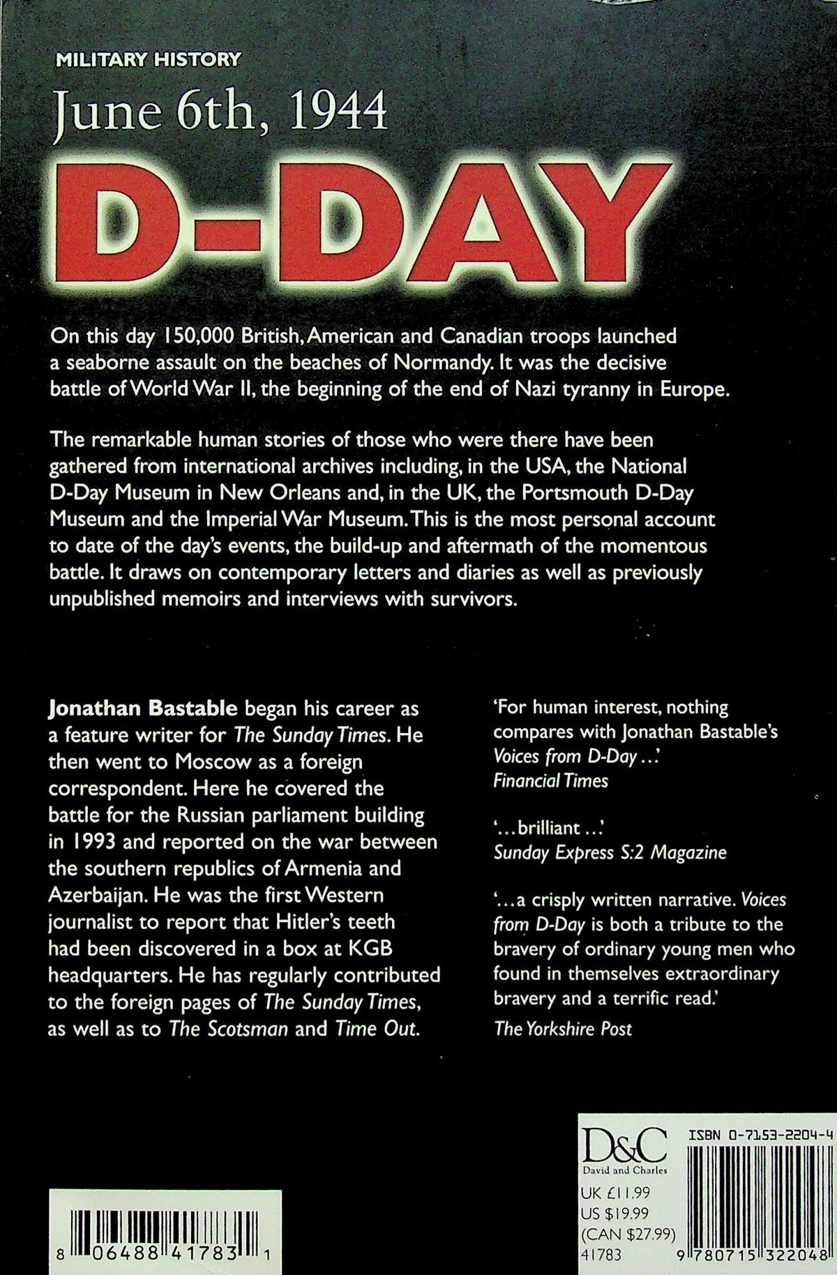 Voices from D-Day ed.J.Bastable: NEW 1st Paperback Ed./ Overlord