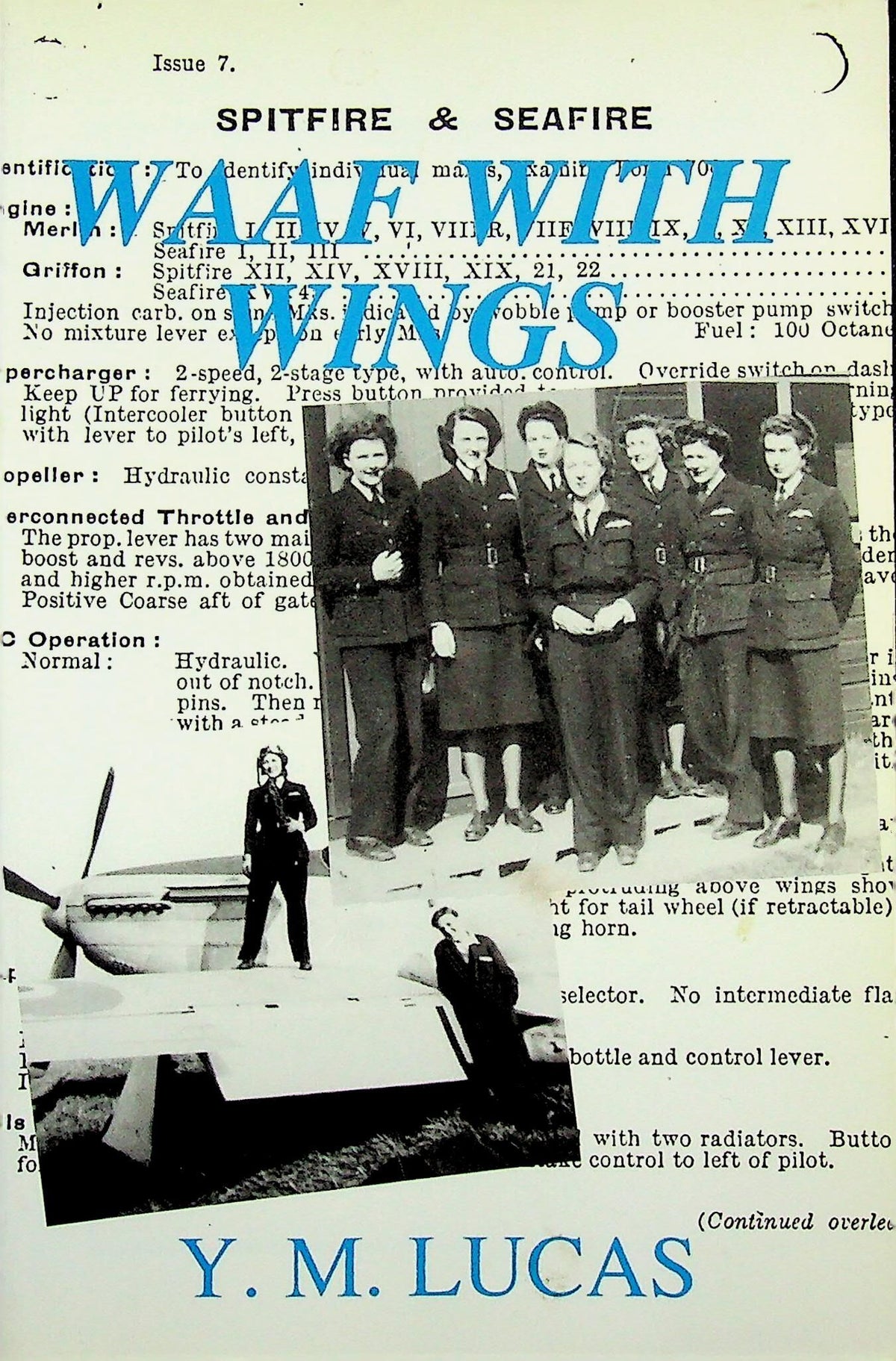 WAAF With Wings by YM Lucas: ATA Ferry Pilots 1992 1st edition PB