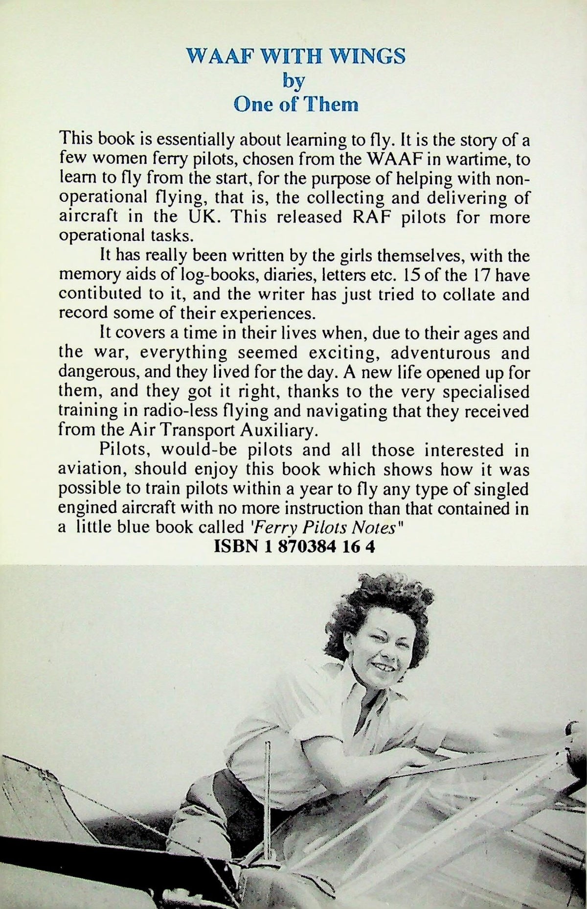 WAAF With Wings by YM Lucas: ATA Ferry Pilots 1992 1st edition PB