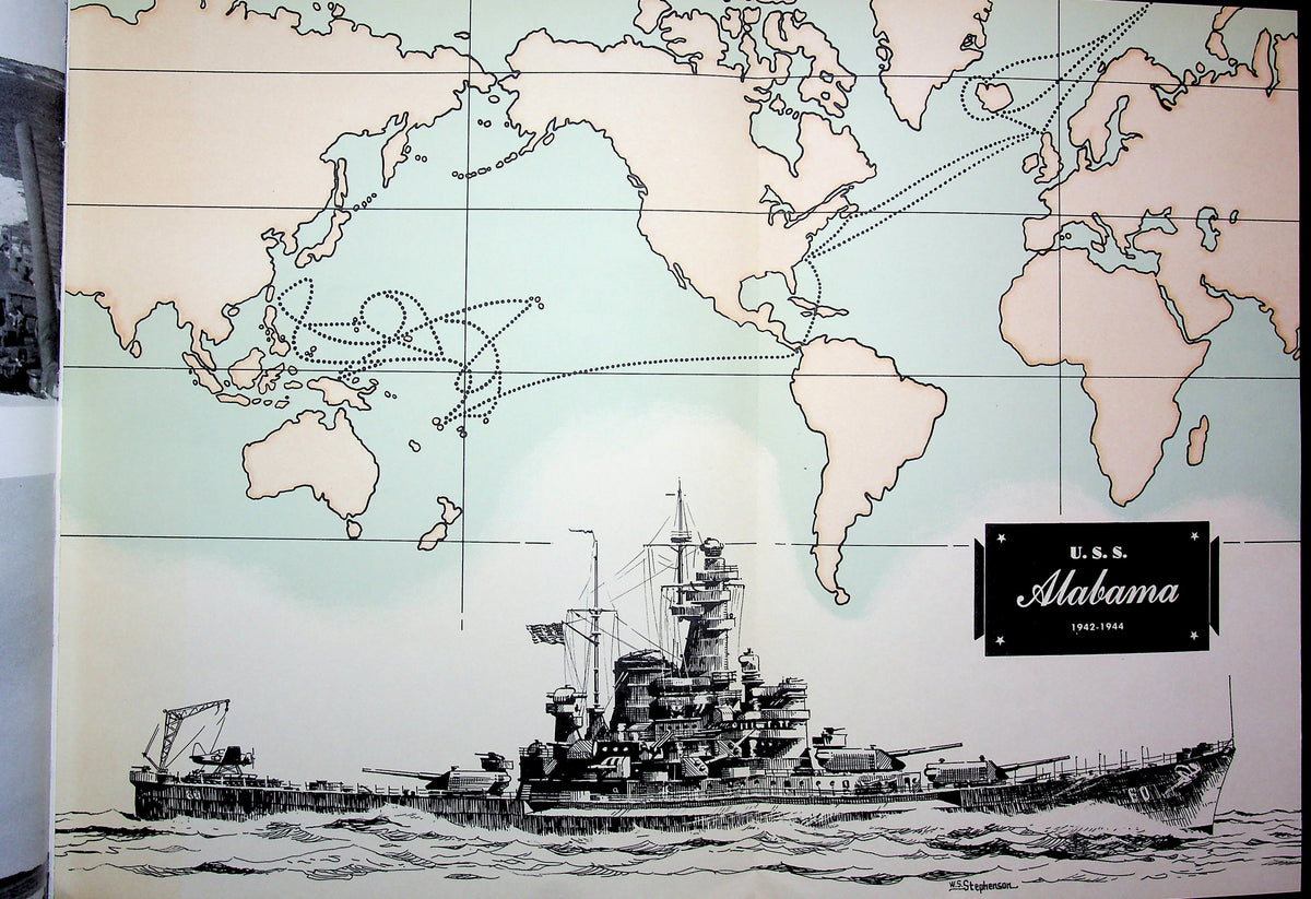 War Diary USS Alabama: 1945 Single Edition Hardback 1942-1944 Nr.Fine