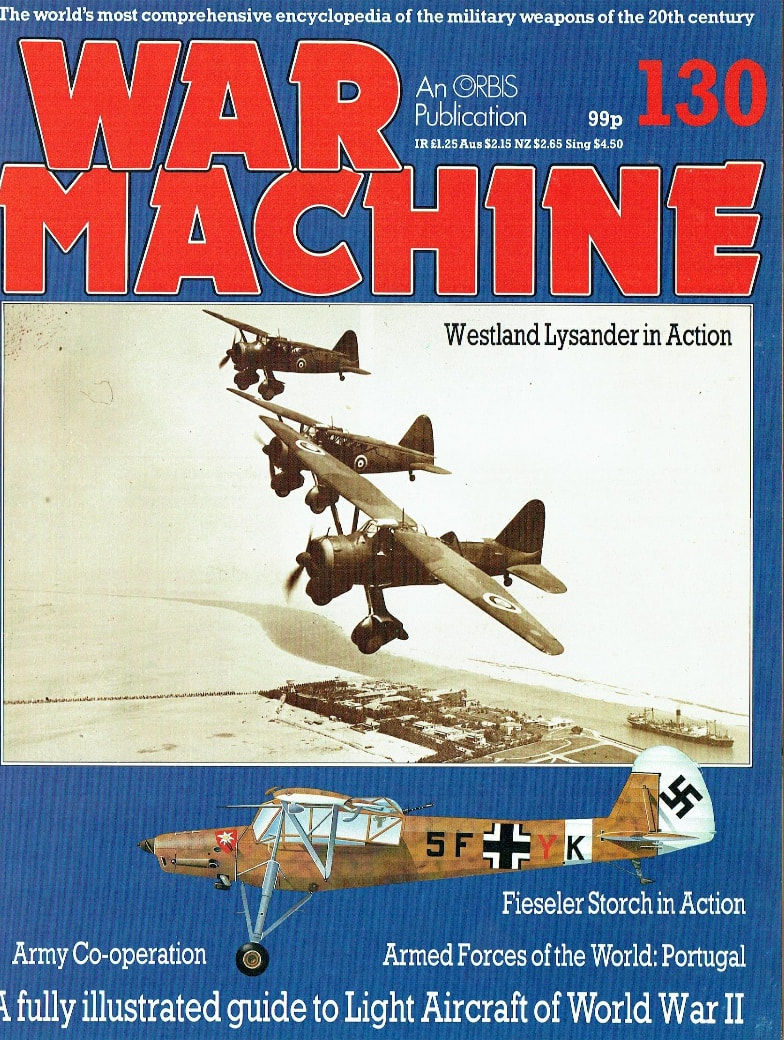 WAR MACHINE #130 DOWNLOAD: LIGHT AIRCRAFT OF WWII/ LYSANDER/ STORCH/ ARMY CO-OP